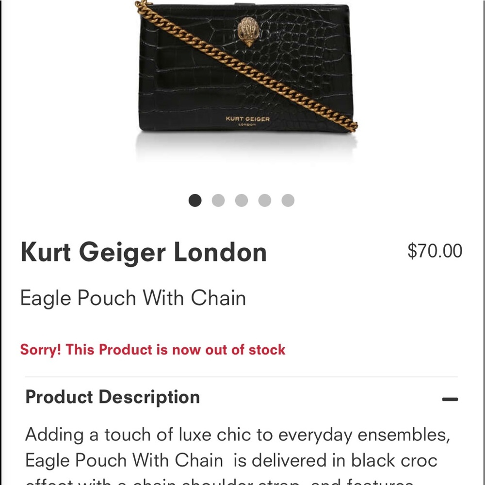 Kurt Geiger crossbody pouch with card case!! Will come with original box